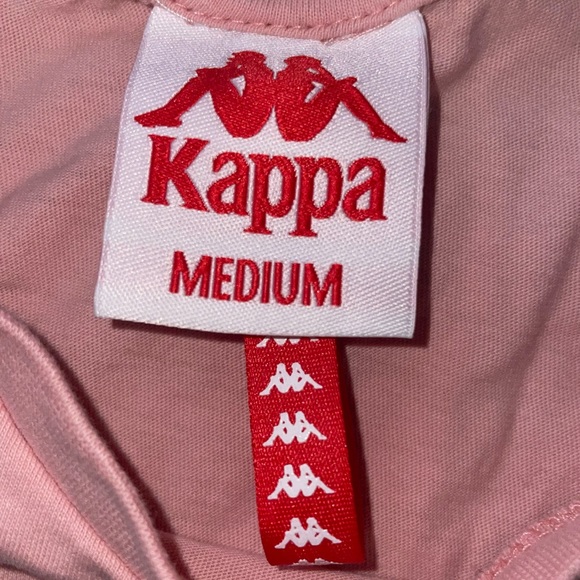 Kappa Logo Cotton Tee in Pastel Pink - Picture 2 of 4